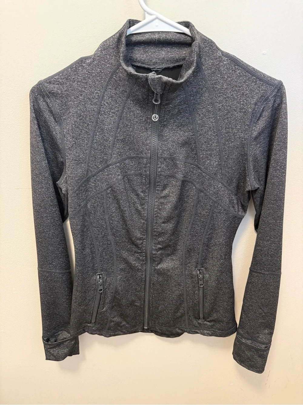lululemon athletica Dark Gray Full-Zip Athletic Jacket